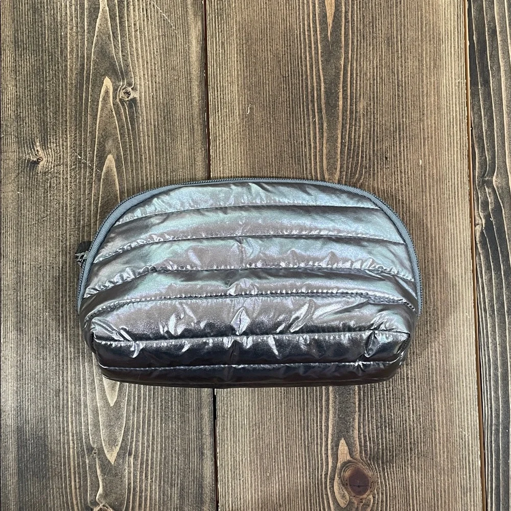 Metallic Puffer Cosmetic Bag